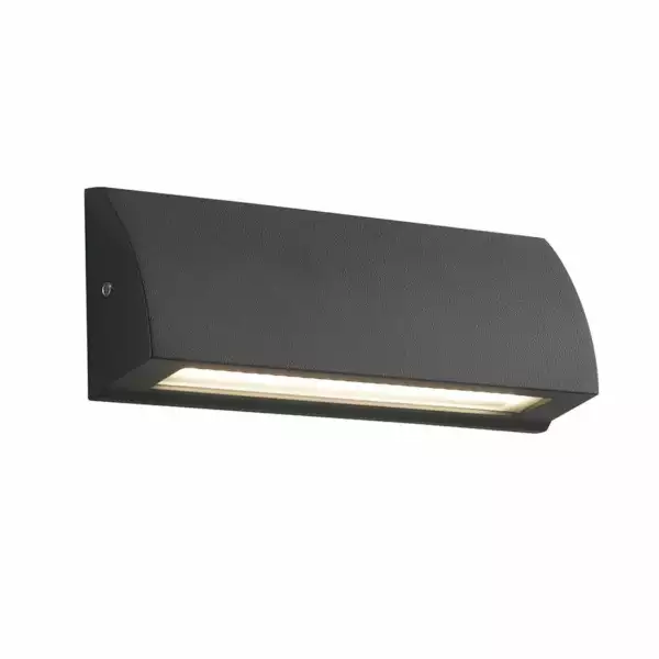 INTEC Applique murale d'extérieur LED Shelby Anthracite 6 W, lumière naturelle, 17 cm (Appliques extérieures / Éclairage extérieur LED)