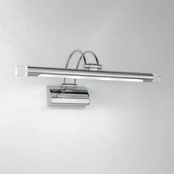 LUCE AMBIENTE E DESIGN Applique LED SIGMA en métal chromé 4W 3500K (lumière chaude) (Applique murale / Éclairage intérieur LED)