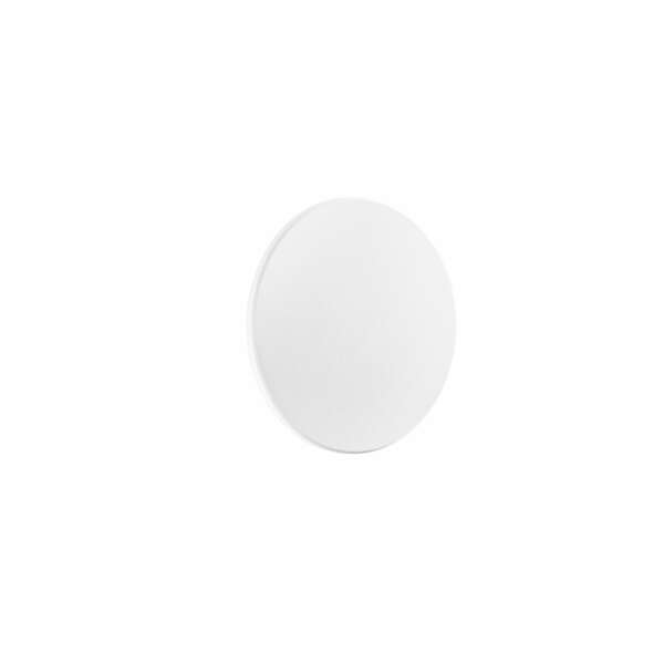 INTEC Applique murale d'extérieur LED ZODIAC blanche 12W à lumière chaude et naturelle 18 cm (Plafonniers étanches / Éclairage extérieur LED)