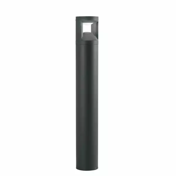 INTEC Borne LED WAMI en aluminium anthracite 12W à lumière chaude et naturelle 80 cm (Bornes extérieures LED / Éclairage extérieur LED)