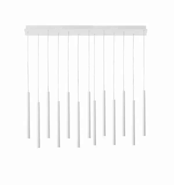 LUCE AMBIENTE E DESIGN Suspension LED PYPE 5W en métal blanc avec fonction CCT (Suspensions Design & Déco / Éclairage intérieur LED)