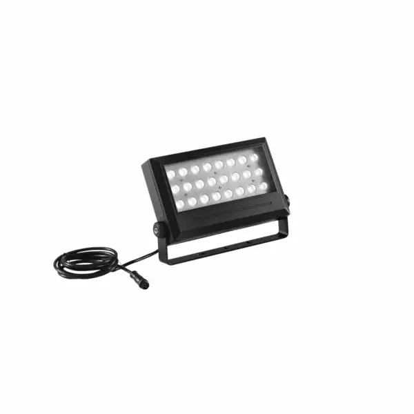 INTEC Phare LED Agility noir en aluminium 36W 24V RGBW (Éclairage évènementiel)
