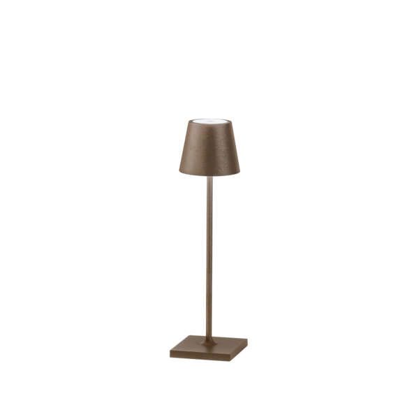 INTEC Lampe de table rechargeable en bronze 1,5W 165lm (Lampes rechargeables extérieures / Éclairage extérieur LED)