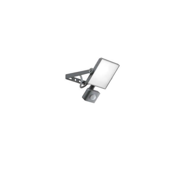 INTEC Projecteur LED AXEL en aluminium argenté 10W CCT IP65 13,7 cm (Projecteur LED / Éclairage extérieur LED)