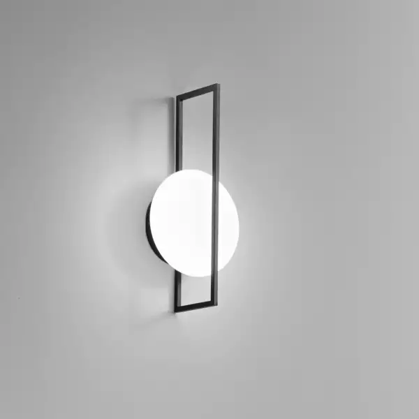 Applique LED noire FOBOS en métal et acrylique 12W CCT 34 x 17 cm – Image 2