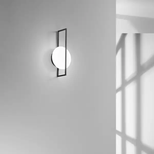 Applique LED noire FOBOS en métal et acrylique 12W CCT 34 x 17 cm – Image 3