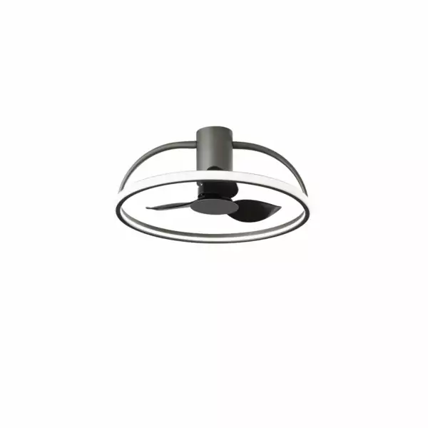 INTEC Plafonnier LED blanc HADLEY avec ventilateur 55W CCT 5500 lm 60 cm (Plafonnier / Éclairage intérieur LED)