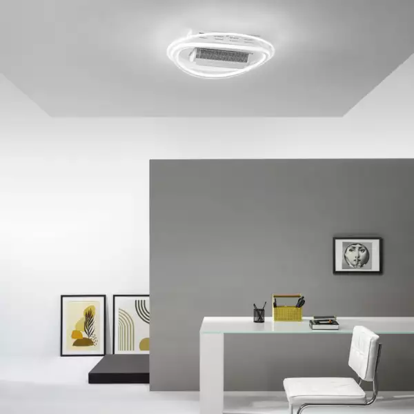 Plafonnier LED HERON avec ventilateur blanc 48W 4800 50 cm – Image 5