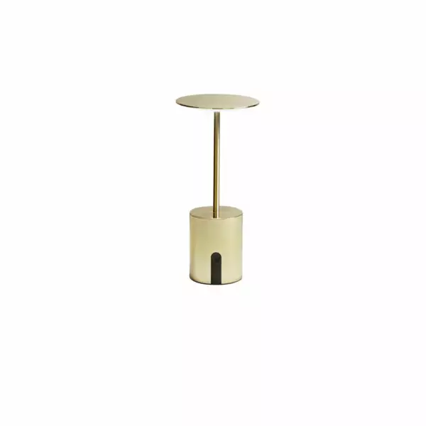 Lampe LED d'extérieur rechargeable LIBERTY en métal doré 2W 3000K avec variateur – Image 2