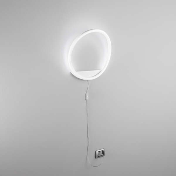 Applique murale linger blanche en métal et silicone LED 25W avec CCT orientable 35 cm – Image 2