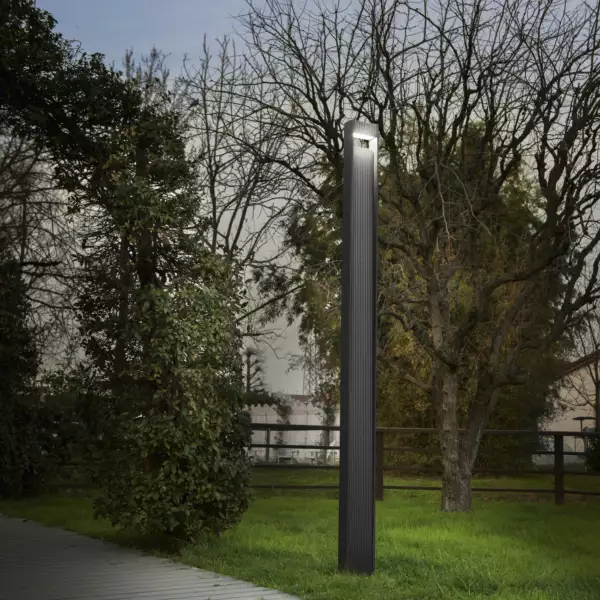 Poteau extérieur lumina en aluminium anthracite 12W CCT 80 cm – Image 3