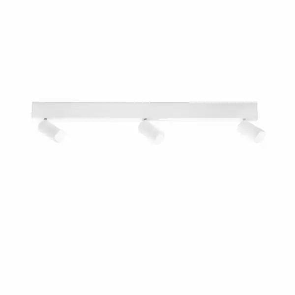LUCE AMBIENTE E DESIGN Applique LED blanche orientée en métal GU10 2x8W 800lm 3000K 90 cm (Applique murale / Éclairage intérieur LED)