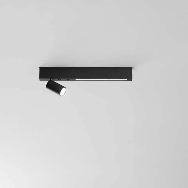 Applique murale LED orientée métal noir 10W avec LED 1x8W 400lm 3000K 50 cm – Image 2