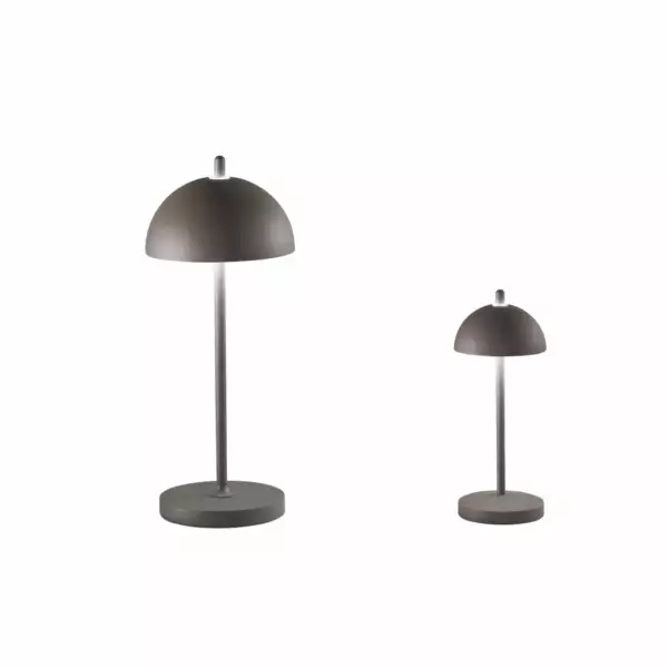 LUCE AMBIENTE E DESIGN Lampe d'extérieur LED PARTY rechargeable en métal bronze 2,5W 3000K avec variateur de 30 cm (Lampes de table / Éclairage décoratif)