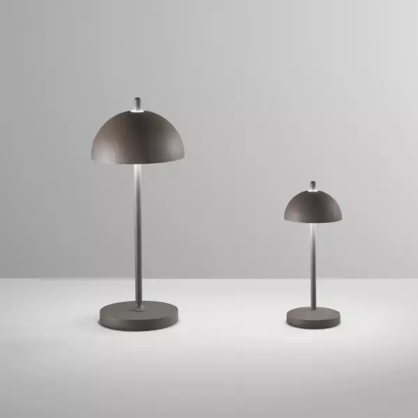 Lampe d'extérieur LED PARTY rechargeable en métal bronze 2,5W 3000K avec variateur de 30 cm – Image 5