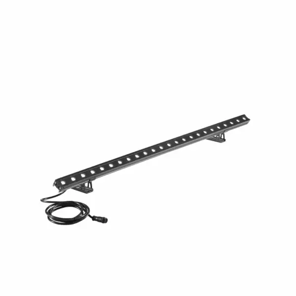 INTEC Projecteur LED quick en aluminium noir 72W 24V avec fonction RGBW (Éclairage évènementiel)