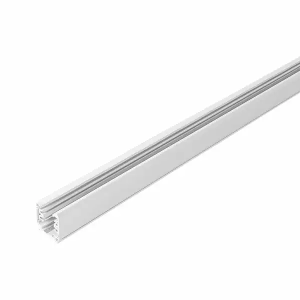 INTEC Rail Triphasé en Aluminium Blanc Mat 1 mètre (Connectiques et câbles basse tension RGBW / Ruban LED et Bande LED)