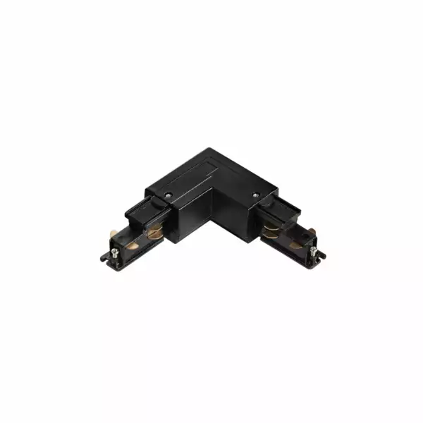 INTEC Raccordement coin gauche pour rail RAIL noir (Spot LED sur rails / Éclairage intérieur LED)