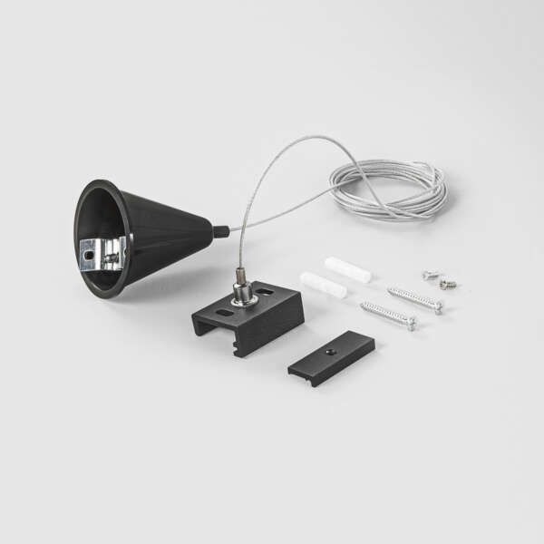 Kit de 4 câbles de suspension de 3 m pour rail à six fils rail noir DALI – Image 2