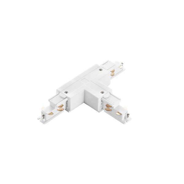 INTEC Connexion en T droite pour rail à six fils DALI blanc (Connectiques et câbles basse tension RGBW / Ruban LED et Bande LED)
