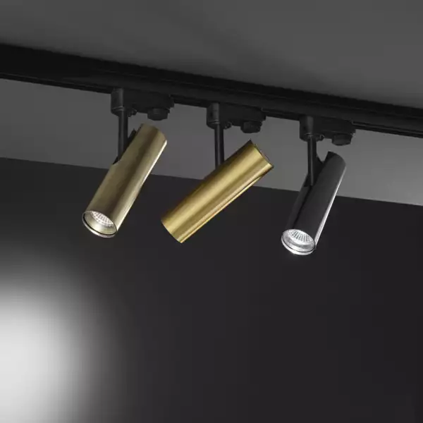 Luminaire sur rail LED ROCKET noir 7W 3000-4000K Ø50 x 165 cm – Image 3