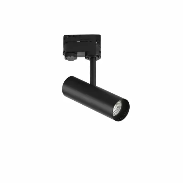 INTEC Luminaire sur rail LED ROCKET noir 7W 3000-4000K Ø50 x 165 cm (Spot LED sur rails / Éclairage intérieur LED)