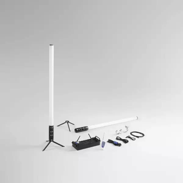 Kit de 8 tubes LED show rechargeables pour événements RGBW avec Wi-Fi – Image 2