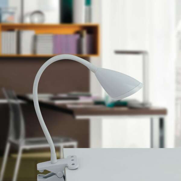 Lampe de lecture LED blanche hegel avec pince 3,7w 4000k (lumière naturelle) – Image 2