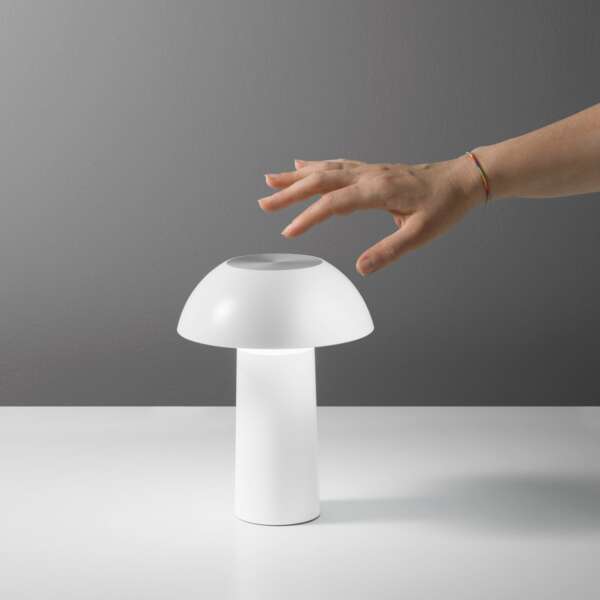 Lampe rechargeable MIKES blanche 4,5W 4000K (lumière naturelle) avec variateur tactile et CCT – Image 2