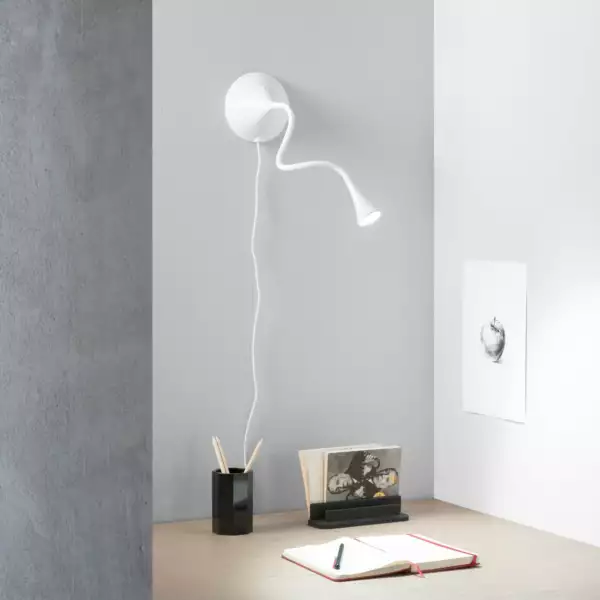 Lampe de lecture Newton en métal blanc 3,2 W 300 lm 4000 K (lumière naturelle) – Image 2