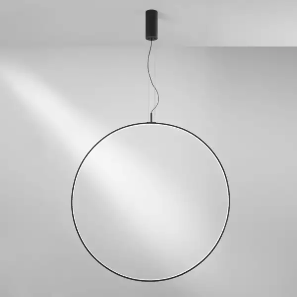 Suspension LED TOORX 50W noire en aluminium et silicone CCT 100 cm – Image 3