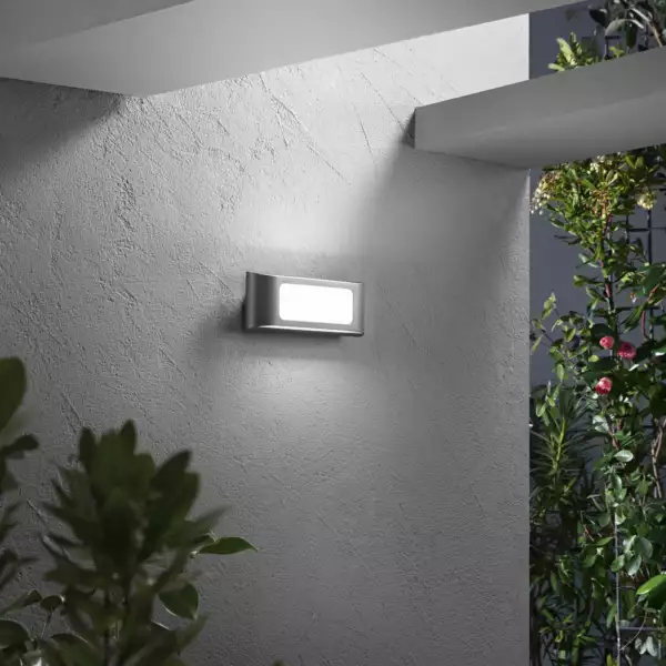 Applique LED desert anthracite en aluminium à double émission 12W CCT – Image 3