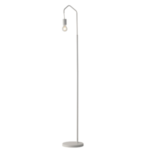 Lampadaire habitat en métal blanc