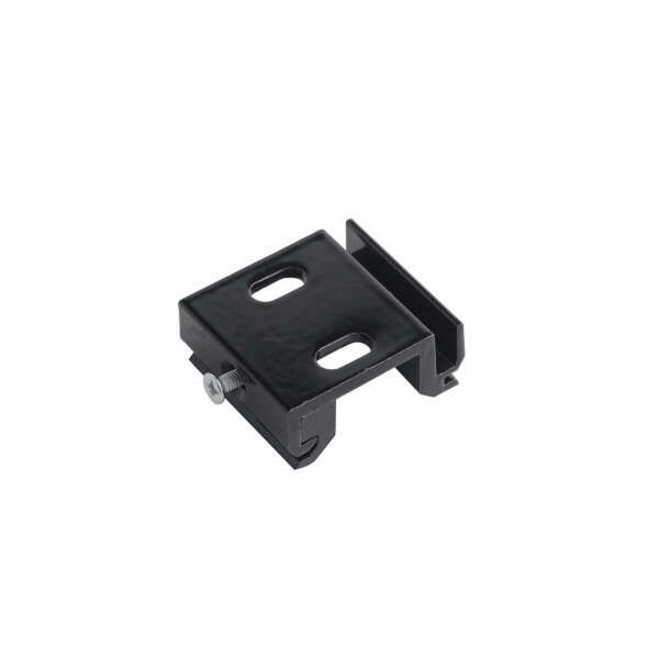 INTEC Kit de 2 pcs bases noires pour rail à six fils DALI (Connectiques et câbles basse tension RGBW / Ruban LED et Bande LED)
