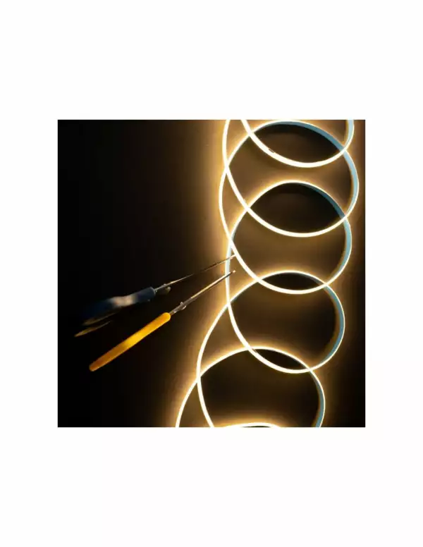 Ruban LED COB 5m - 12V Blanc Naturel 4000K - 312 LED/m - Non Étanche - Découpable - CRI 93+