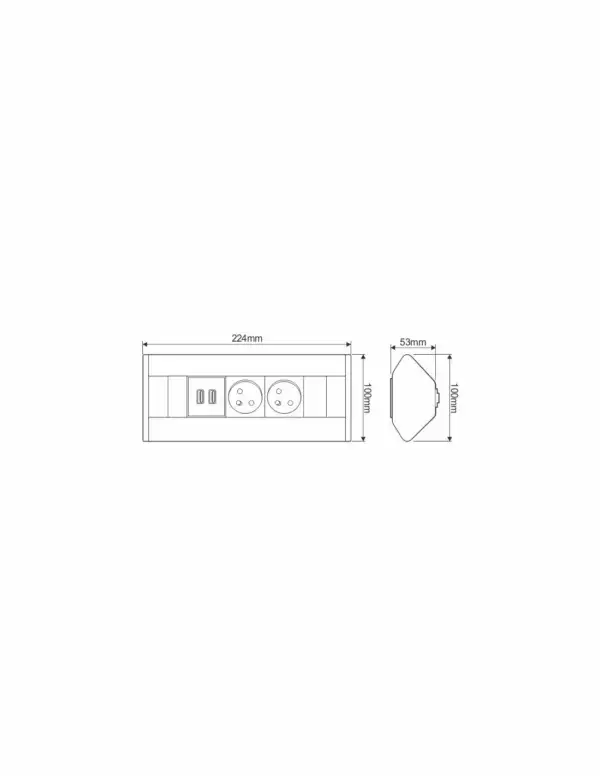 Bloc prises CORNER BOX 2 – Image 3
