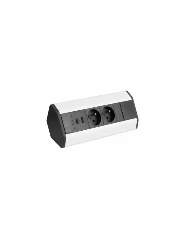 DESIGN LIGHT Bloc prises CORNER BOX 2 (Prises encastrables saillies et d'angle / Accessoires)
