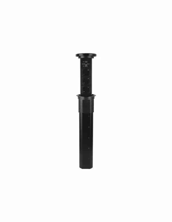 Bloc prises motorisé et charge Induction LIFT BOX noir – Image 2