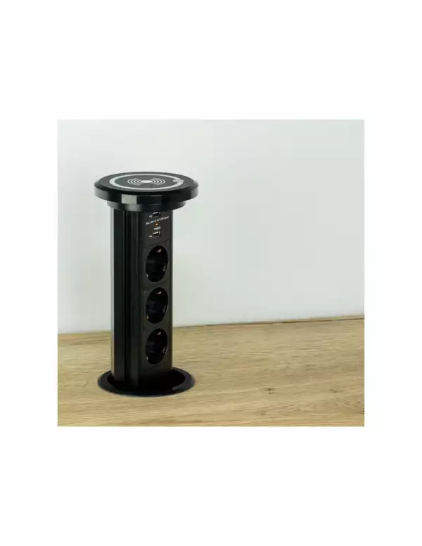 Bloc prises motorisé et charge Induction LIFT BOX noir – Image 4