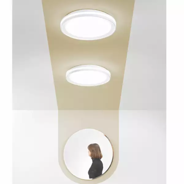 Plafonnier LED makeup blanc avec fonction CCT et RGB 35W 40 x 40 cm – Image 7