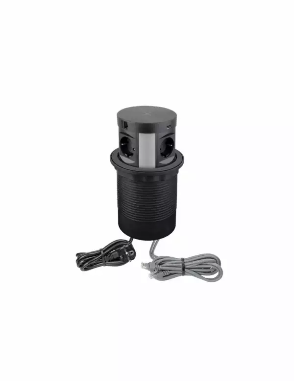 DESIGN LIGHT Bloc prises et charge induction encastrable MULTI BOX (Prises encastrables saillies et d'angle / Accessoires)