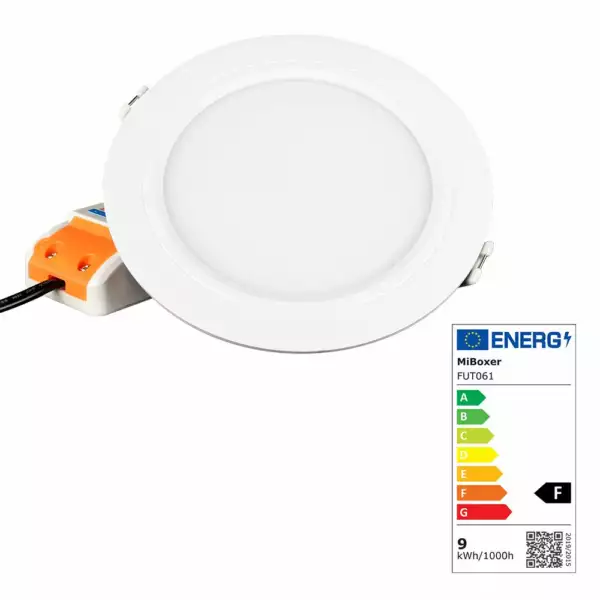 MIBOXER Downlight blanc connecté LED RVB+CCT 9W (2.4 GHz) (Downlight / Éclairage intérieur LED)