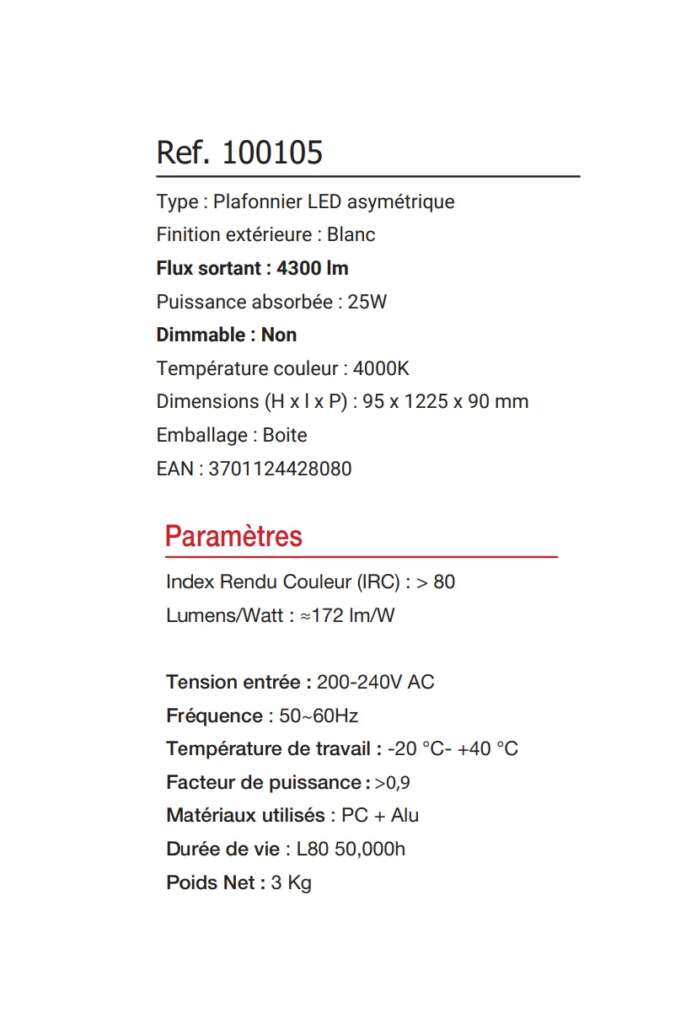Éclairage asymétrique pour tableau de classe | PRECISION LED